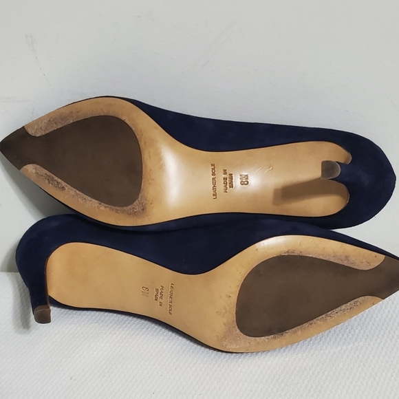 INEZ Lola Navy Nappa Suede Pump Size 8 - Picture 7 of 9